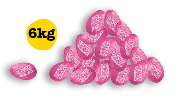 Oeufs de Pâques Bulk 6kg WHITE RASPBERRY Tony's Chocolonely