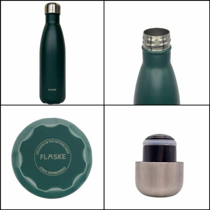 Dubbelwandige drinkfles Flaske Original Mono 500ml