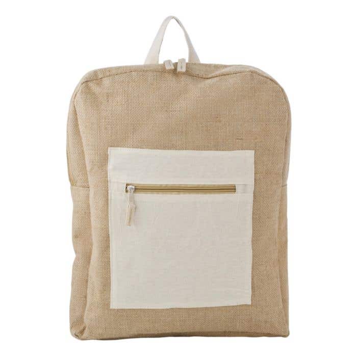 Rugzak Edison | 8 L | Jute | Voorvak