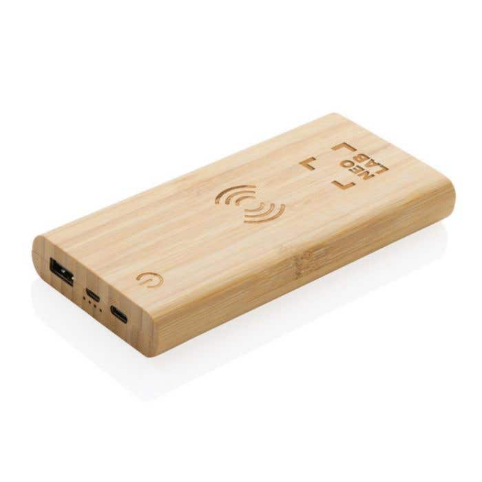 Draadloze powerbank Bamboo 8000 mAh
