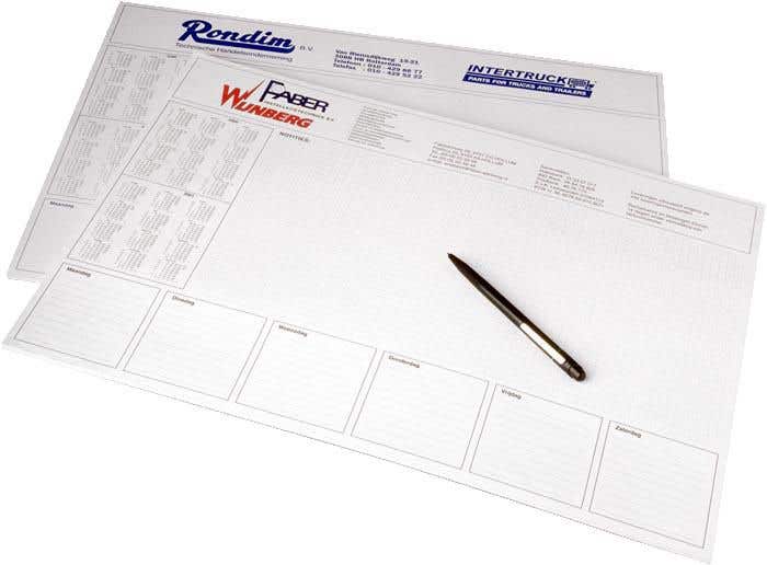 Bureauonderlegger Timenote