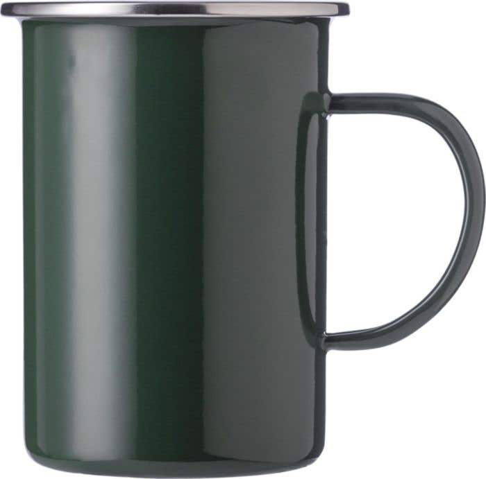 Emaille mok Ayden | 450 ml | RVS rand