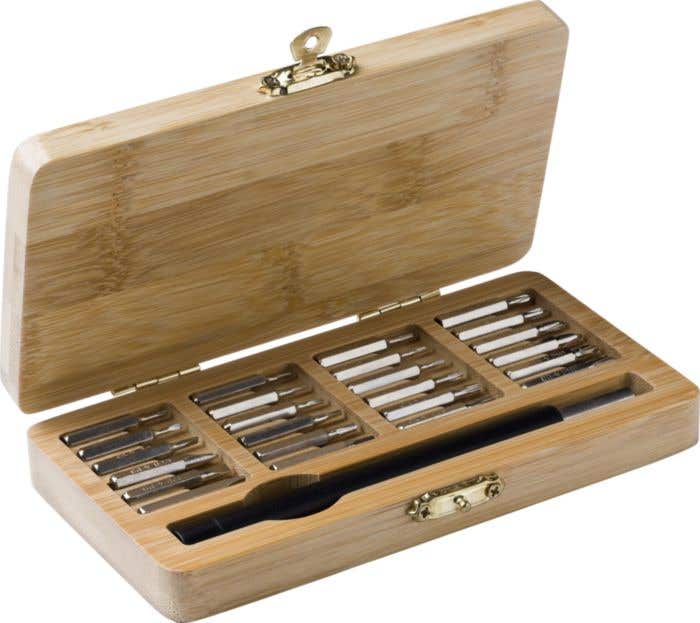 Set de tournevis Willow | 25 pièces | Bambou