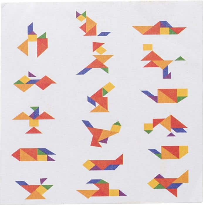 Tangram Maximilian | 7 stukjes | Hout