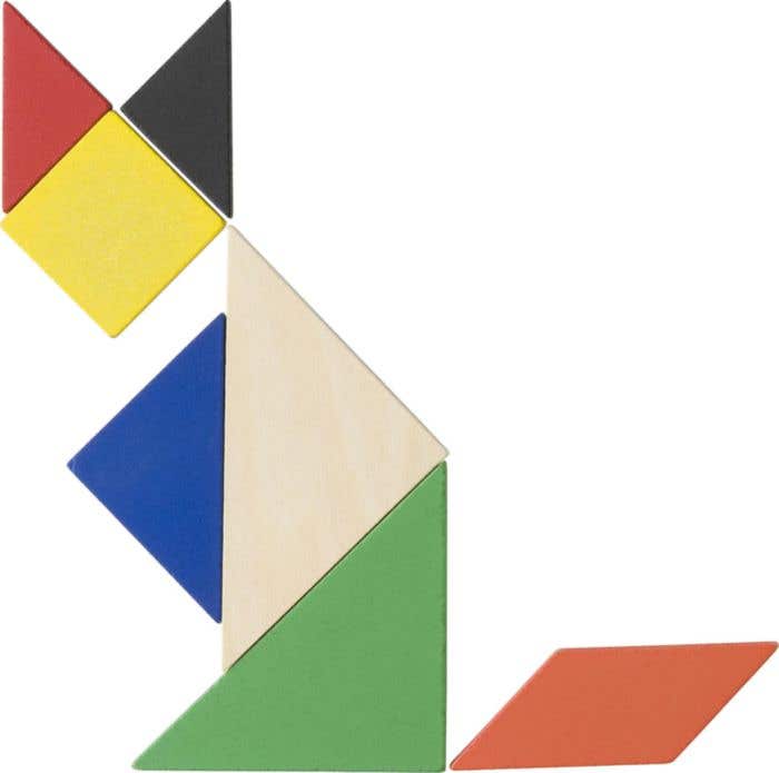 Tangram Maximilian | 7 stukjes | Hout