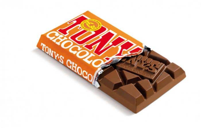 Barre de chocolat Lait Caramel Sel de mer (180g) Tony's Chocolonely