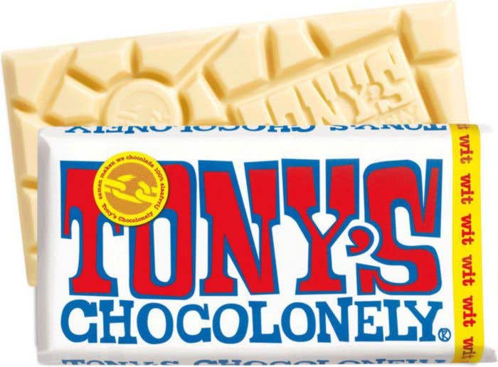 Barre de chocolat Blanc (180g) Tony's Chocolonely