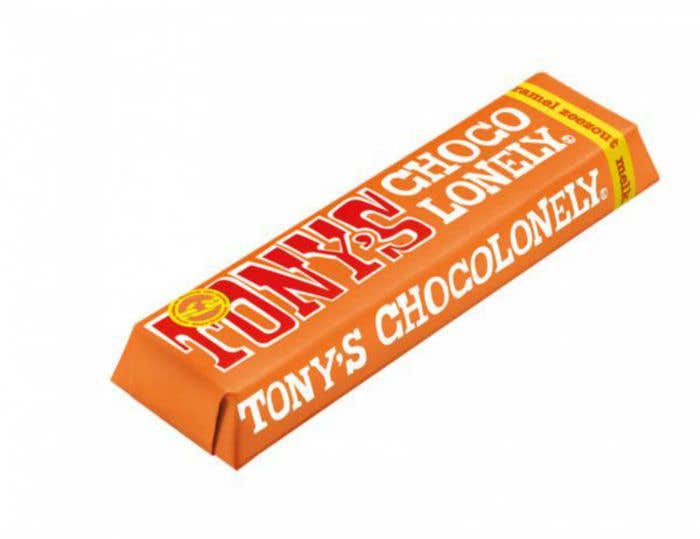 Barre de chocolat Lait Caramel Sel de mer (47g) Tony's Chocolonely