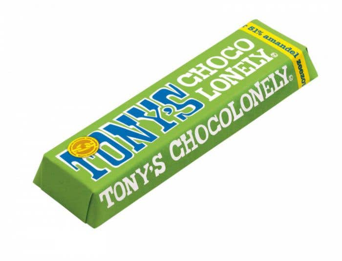 Chocoladereep Puur Amandel Zeezout (47g) Tony's Chocolonely
