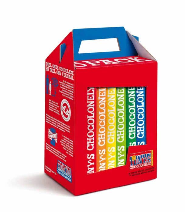 Chocolade Geschenkdoos 6-pack Classic (6x 180g) Tony's Chocolonely