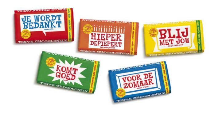 Chocoladereep Melk Noga (180g) Blij met jou