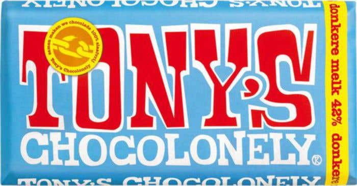 Chocoladereep Donkere Melk (180g) Tony's Chocolonely