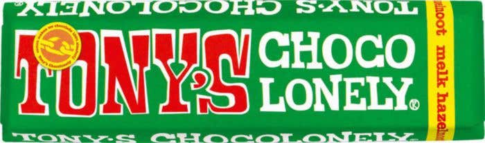 Barre de chocolat Lait Noisettes (47g) Tony's Chocolonely