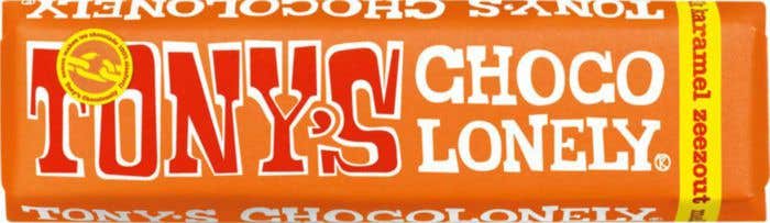 Barre de chocolat Lait Caramel Sel de mer (47g) Tony's Chocolonely