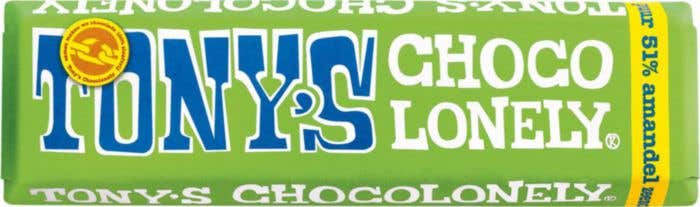 Chocoladereep Puur Amandel Zeezout (47g) Tony's Chocolonely