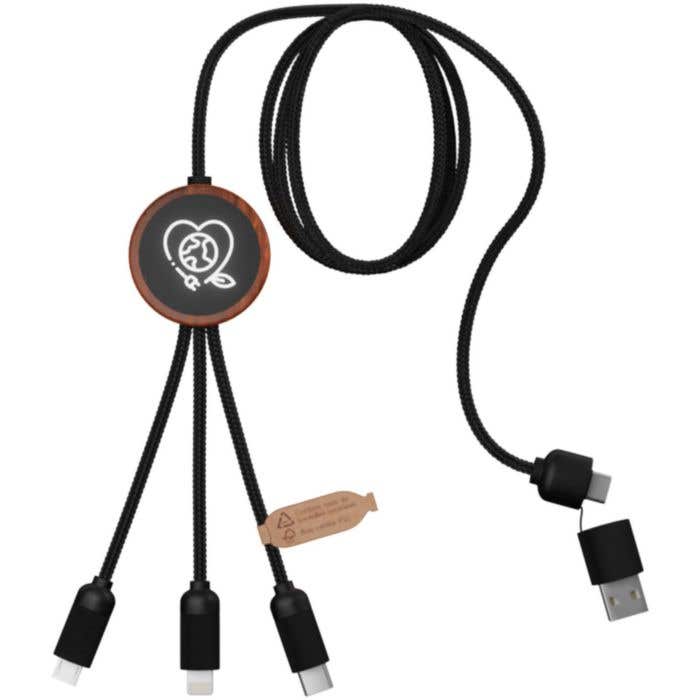 Câble de recharge SCX.design C37 RPET 5-en-1
