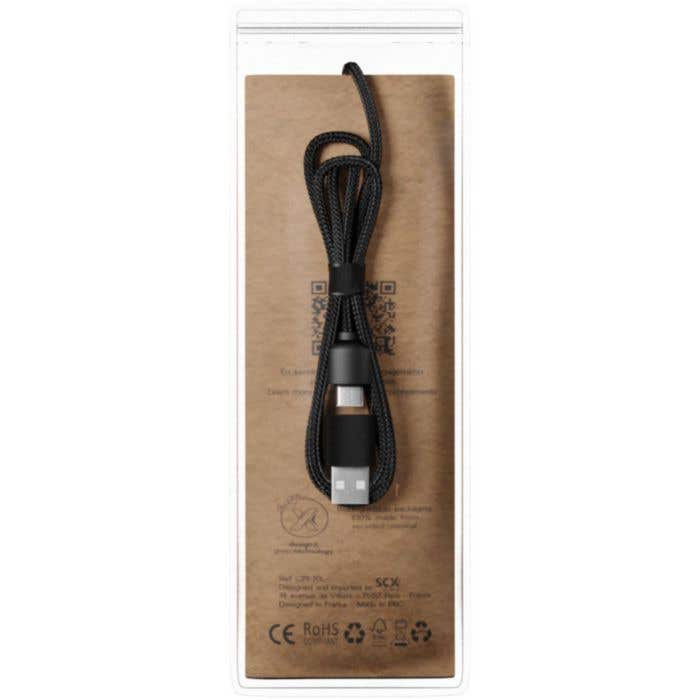 Câble de recharge SCX.design C37 RPET 5-en-1