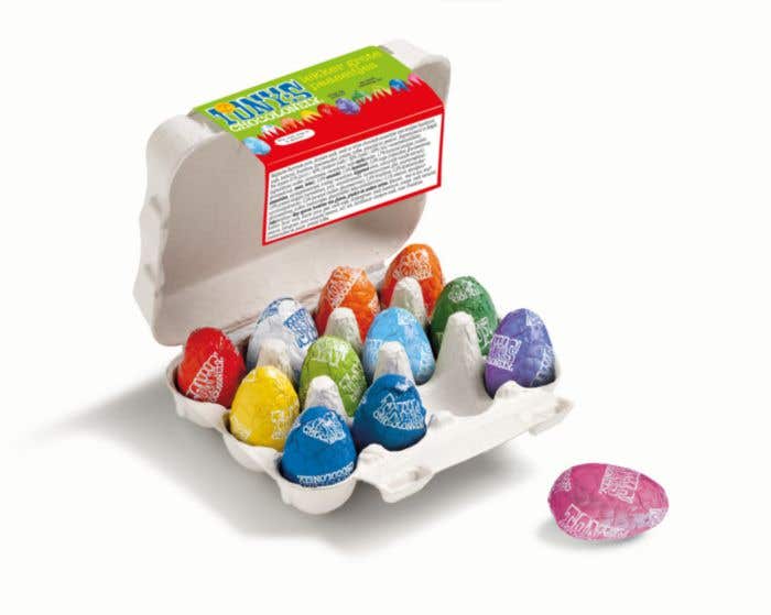 Oeufs de Pâques boîte Mixte (12pcs) Tony's Chocolonely