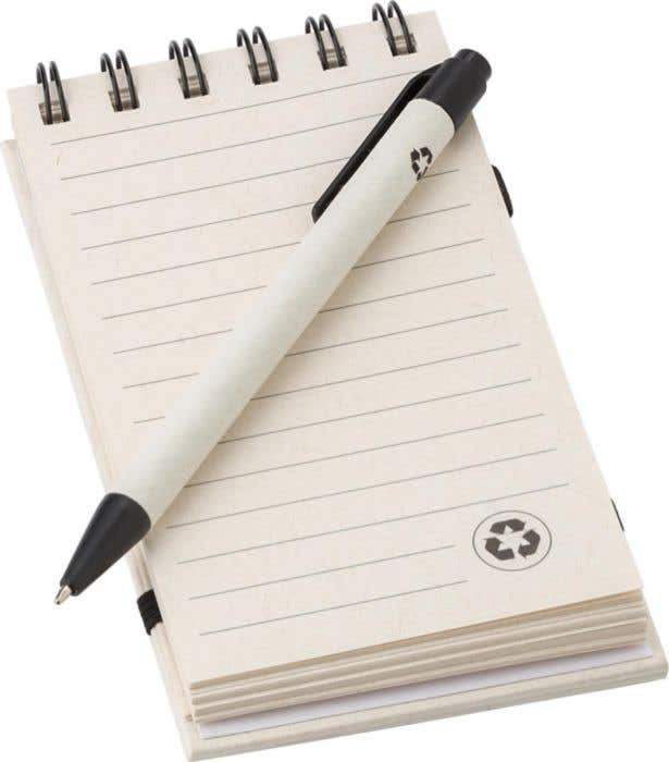 Carnet de notes Milky Note | A6 | Recyclé | 70 pages | Uni | Avec stylo
