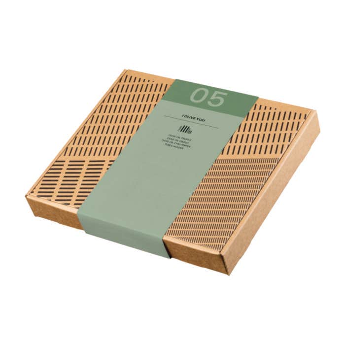 4-Delige olijfolie box "I Olive You" - rPET