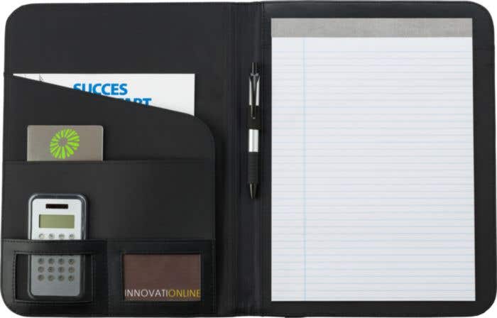 Schrijfmap High-Class | A4 | Notitieblok | Penlus | Visitekaartvak