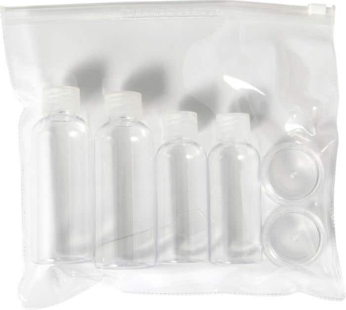 Reisset Liquido | 7-delig | Flesjes en potjes | Met spatel