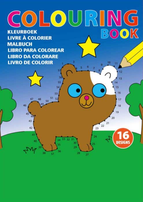 Kleurboek Puncto | A5 | 16 pagina's | Verbind-de-punten