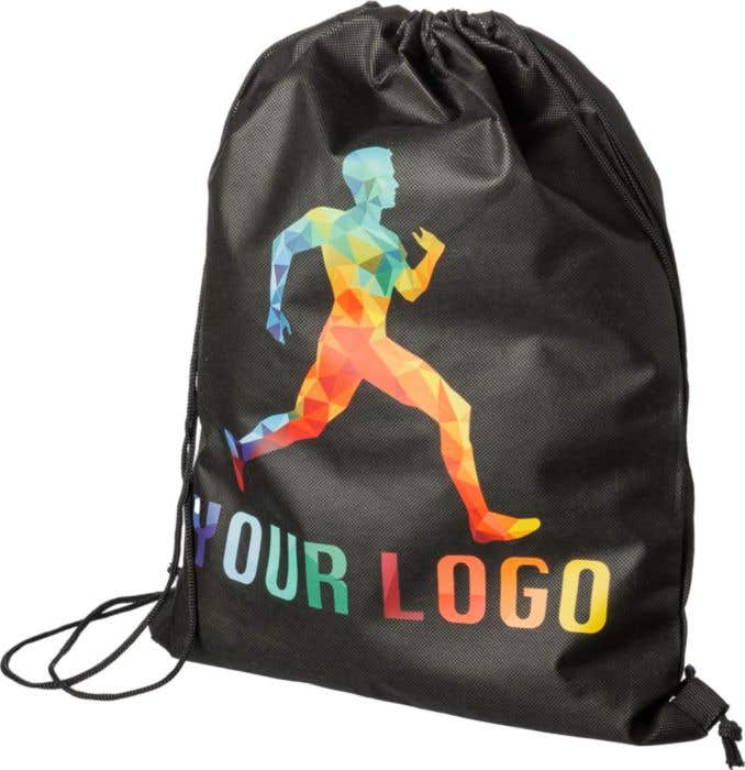 Rugzak Spiro | 1,2 L | Non-woven | Trekkoord | Zwarte koorden