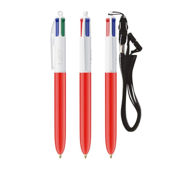 Stylo BIC 4-Colour + Lanyard BritePix