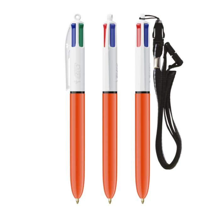 Balpen BIC 4-Colour Fine + Lanyard Digital