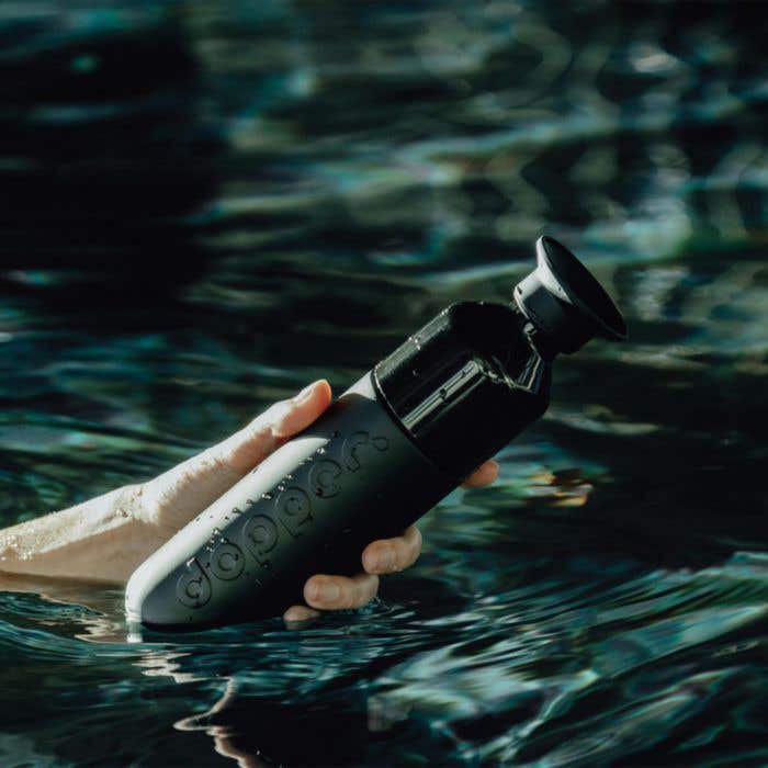 Drinkfles Dopper Insulated Black 350 ml