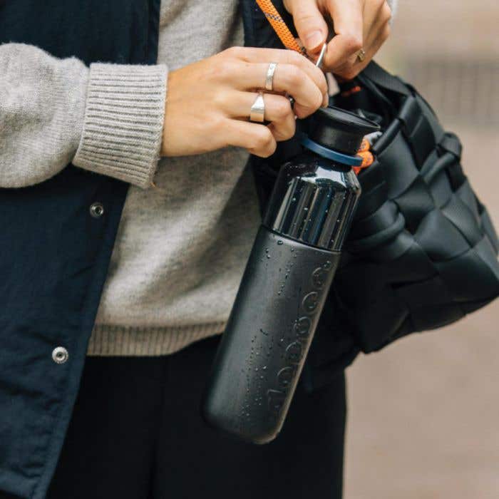 Drinkfles Dopper Insulated Black 350 ml