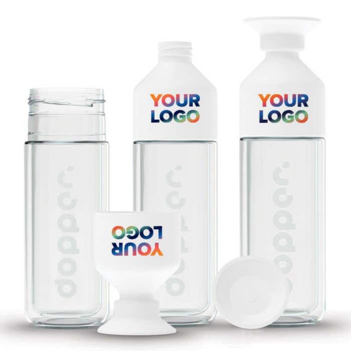 Drinkfles Dopper Glass Insulated 450 ml