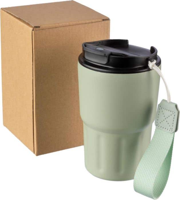 Mug de voyage Louisa | 320 ml | Inox | Double paroi | Dragonne