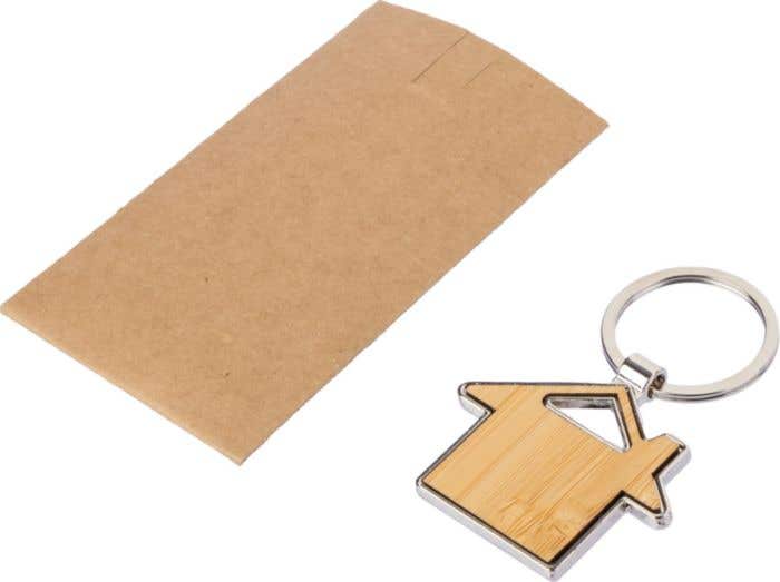 Porte-clés Bernd | Bambou | Forme de maison