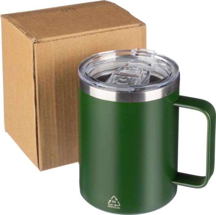 Reisbeker Renate | 300 ml | Gerecycleerd RVS | Dubbelwandig | Klikdeksel