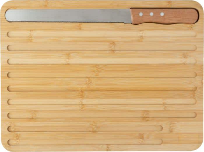 Snijplank Werner | Bamboe | Met broodmes | 30 x 40 cm