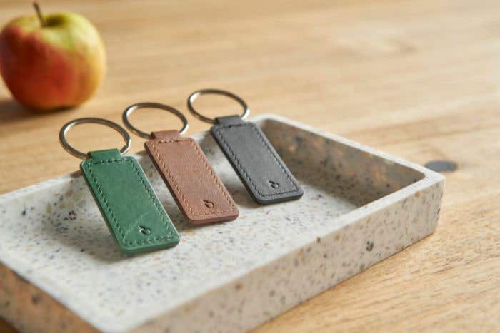 Porte-clés Sabrina | Cuir de pomme | Anneau métallique