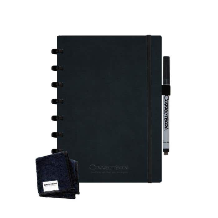 Correctbook Couverture rigide en simili-cuir A5