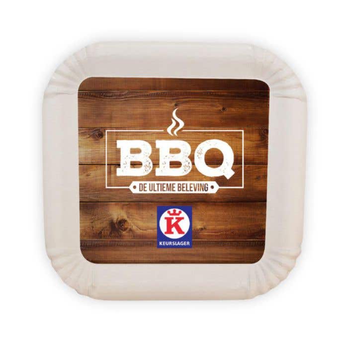 Assiette en carton Carré 20 x 20 cm