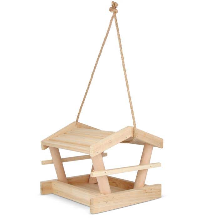 Mangeoire à oiseaux en bois