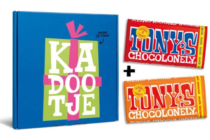 Geschenkdoos Kado (2x 180g) Melk, Melk Karamel Zeezout