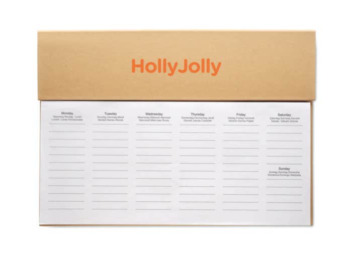 Planificateur de bureau Memweek