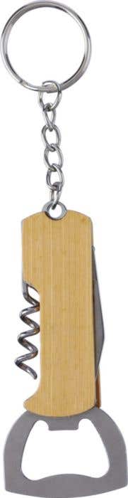 Porte-clés Stuart | Multi-outils | Bambou | 3 fonctions