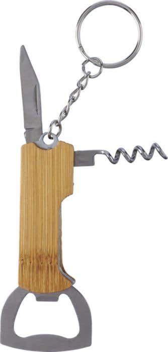 Porte-clés Stuart | Multi-outils | Bambou | 3 fonctions