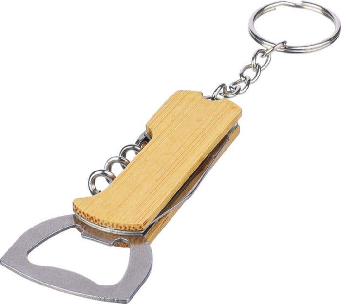 Porte-clés Stuart | Multi-outils | Bambou | 3 fonctions