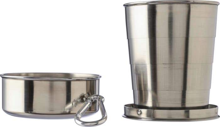 Gobelet Annette | 220 ml | Inox | Pliable | Mousqueton