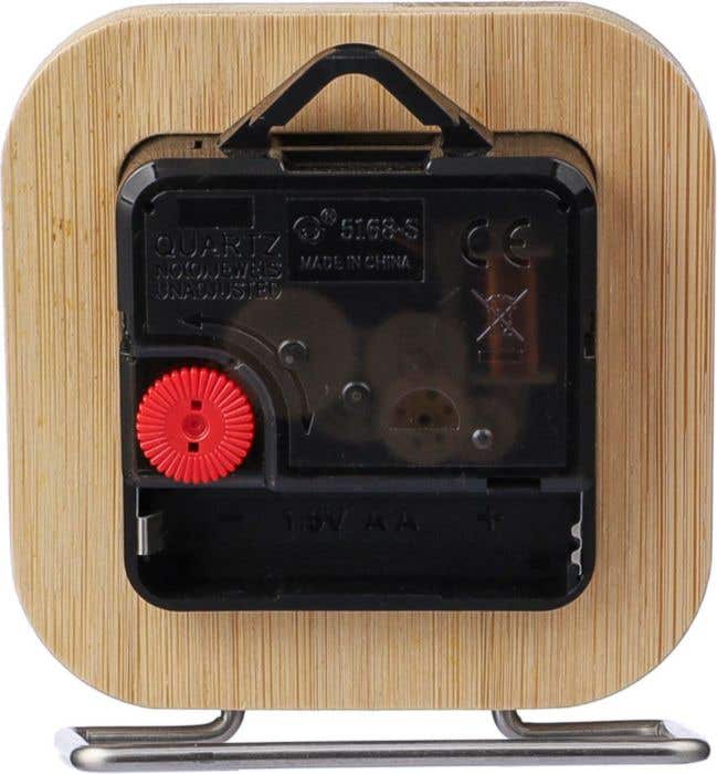 Bureauklok Jenny | Bamboe | Incl. batterij