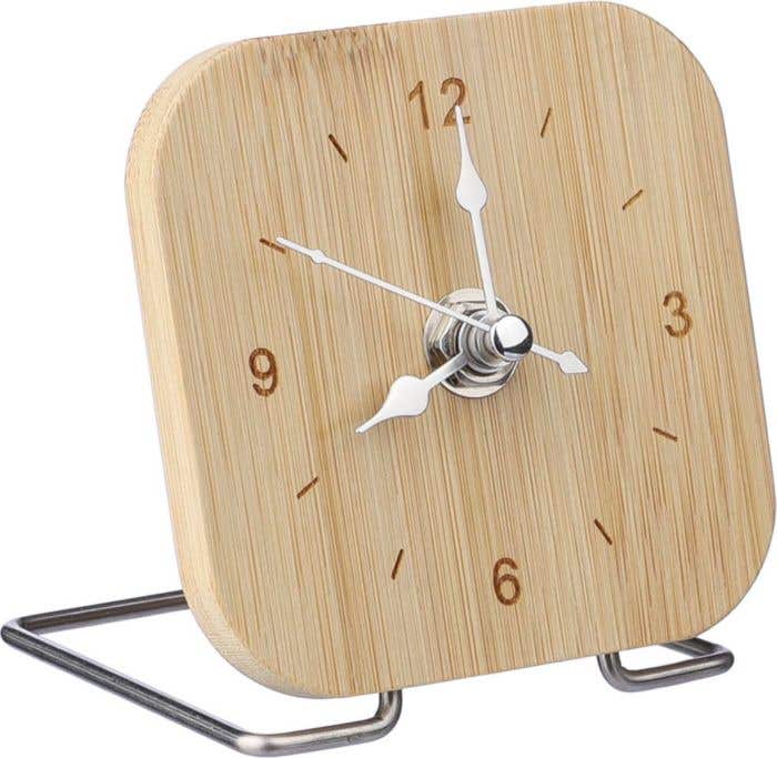 Bureauklok Jenny | Bamboe | Incl. batterij
