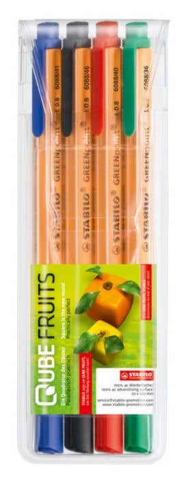 Viltstiften set STABILO GREENpoint 4